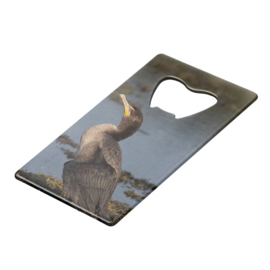 Dubbelborstaalscholver Creditkaart Flessenopener (Voorkant Gekanteld)