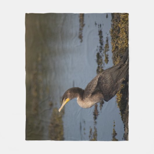 Dubbelborstaalscholver Fleece Deken (Voorkant)