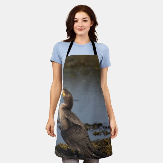 Dubbelborstaalscholver Schort (Gedragen)