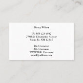 Dubbelborstaalscholver Visitekaartje (Achterkant)