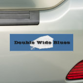 Dubbelbreed beeld bumpersticker (Op auto)