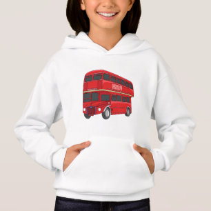 Dubbeldecker cartoon illustratie