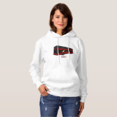 Dubbeldecker cartoon illustratie hoodie (Voorkant volledig)