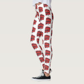 Dubbeldecker cartoon illustratie leggings (Links)