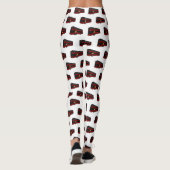 Dubbeldecker cartoon illustratie leggings (Achterkant)