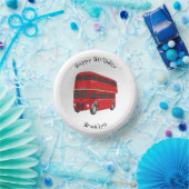 Dubbeldecker cartoon illustratie papieren kommen (Feest)