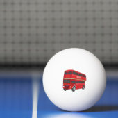 Dubbeldecker cartoon illustratie pingpongbal (Net)