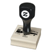 Dubbeldecker cartoon illustratie rubberstempel (Stempel)