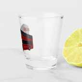 Dubbeldecker cartoon illustratie shot glas (Rechts)