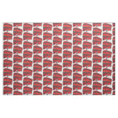 Dubbeldecker cartoon illustratie stof (Fat Quarter)