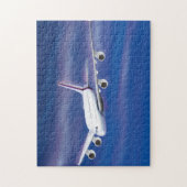 Dubbeldecker commercieel vliegtuig legpuzzel (Verticaal)