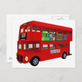 Dubbeldeckerbus Briefkaart (Voorkant / Achterkant)
