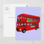 Dubbeldeckerbus Briefkaart (Voorkant / Achterkant)
