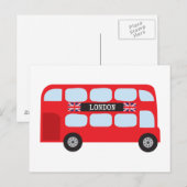 Dubbeldeckerbus in Londen Briefkaart (Voorkant / Achterkant)