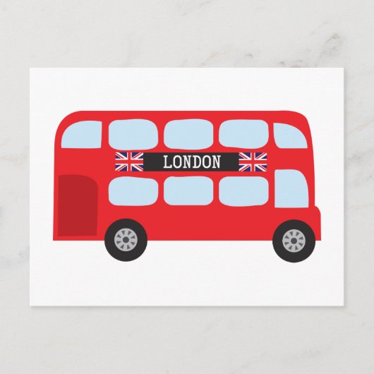 Dubbeldeckerbus in Londen Briefkaart (Voorkant)
