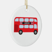 Dubbeldeckerbus in Londen Keramisch Ornament (Rechts)