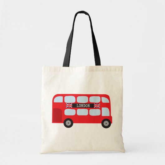 Dubbeldeckerbus in Londen Tote Bag (Voorkant)
