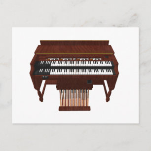 Dubbeldeckerorgaan: 3D-model: Briefkaart