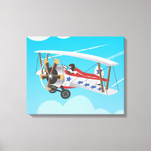 dubbeldekkers canvas afdruk