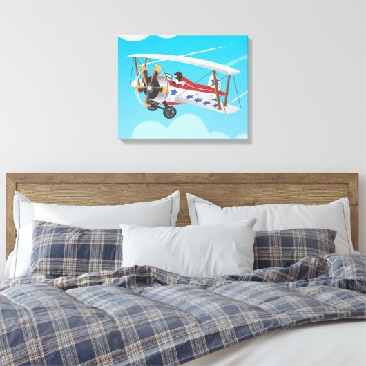 dubbeldekkers canvas afdruk (Insitu (Slaapkamer))