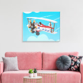 dubbeldekkers canvas afdruk (Insitu (Woonkamer))