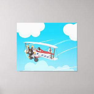 dubbeldekkers canvas afdruk
