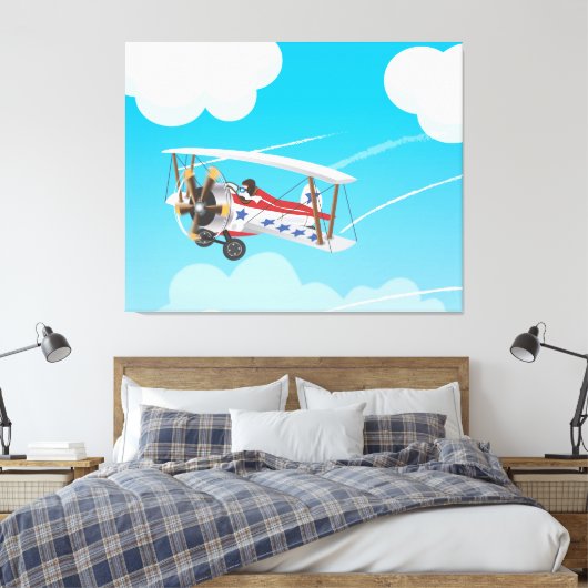 dubbeldekkers canvas afdruk (Insitu (Slaapkamer))