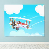 dubbeldekkers canvas afdruk (Insitu (Houten vloer))
