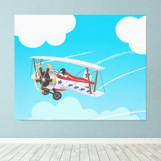 dubbeldekkers canvas afdruk (Insitu (Houten vloer))