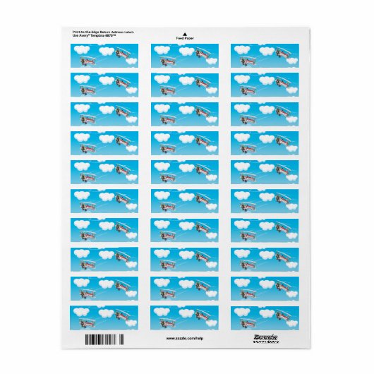 dubbeldekkers etiket (Full Sheet)