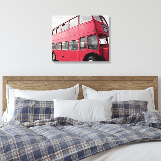 Dubbeldeksbus Canvas Afdruk (Insitu (Slaapkamer))