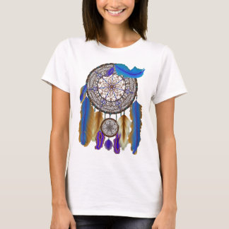 dubbeldroomvanger in blauw geel t-shirt