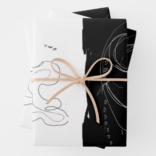 Dubbeldruk inpakpapier (In situ)