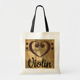 Dubbele aanslag op het hart Violin Tote Bag