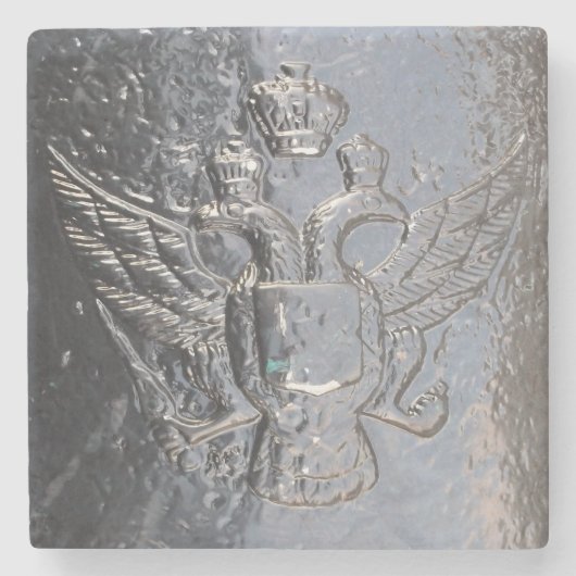 Dubbele adelaar op kanon stenen onderzetter (Voorkant)