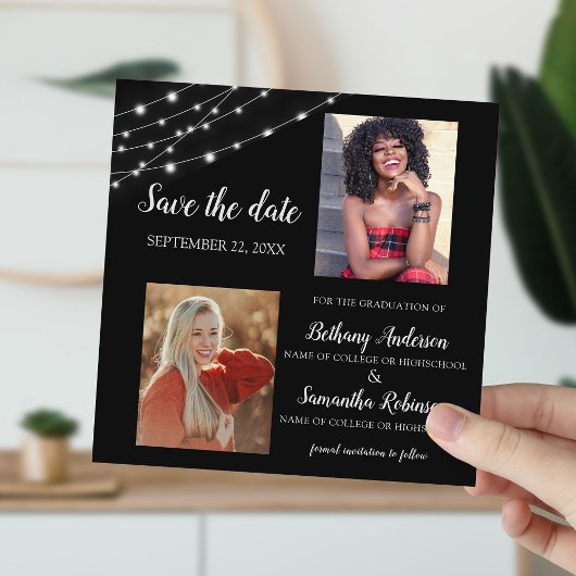 Dubbele Afstudeerfeest 2 Foto's Save The Date