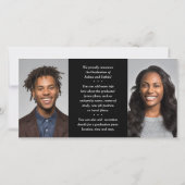 Dubbele Afstuderen 2 Gediplomeerden Zwart Wit Geza Aankondiging (Achterkant)