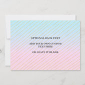 Dubbele Afstuderen foto van Fun High School Twins Aankondiging (Achterkant)