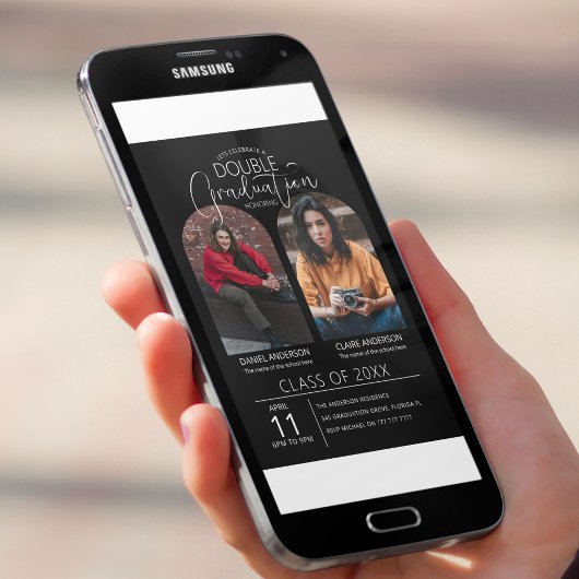 Dubbele Afstuderen Uitnodiging van het Afstuderen 