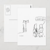 Dubbele agent briefkaart (Voorkant / Achterkant)