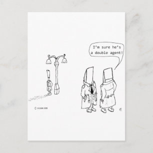 Dubbele agent briefkaart