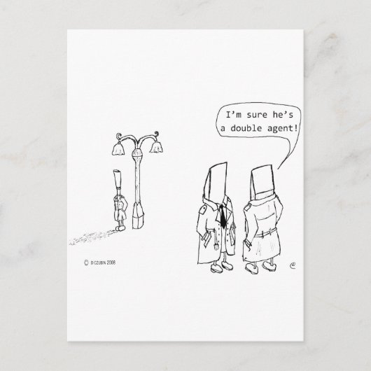 Dubbele agent briefkaart (Voorkant)