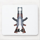 Dubbele AK-47 Assault Rifiles Muismat (Voorkant)