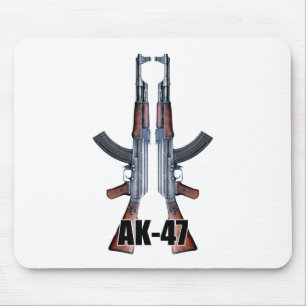 Dubbele AK-47 Assault Rifiles Muismat