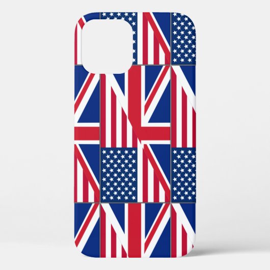 Dubbele Amerikaanse staatsburger en Britse vlag Case-Mate iPhone Case (Achterkant)