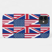 Dubbele Amerikaanse staatsburger en Britse vlag Case-Mate iPhone Case (Achterkant (horizontaal))
