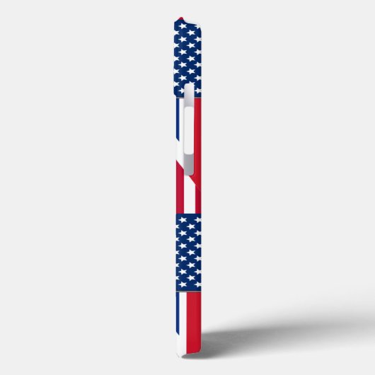 Dubbele Amerikaanse staatsburger en Britse vlag Case-Mate iPhone Case (Achterkant / Links)