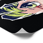 Dubbele anime ogen poster (Hoek)