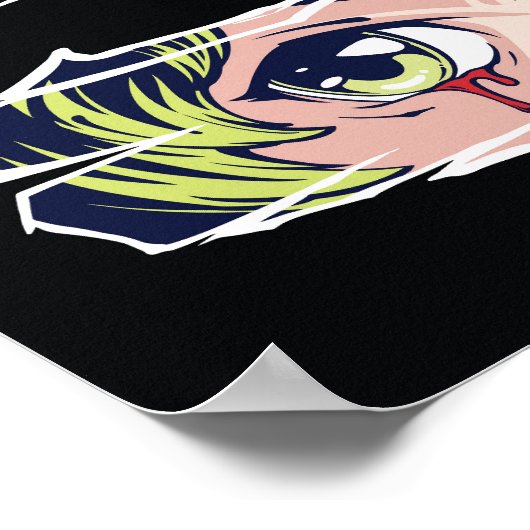 Dubbele anime ogen poster (Hoek)