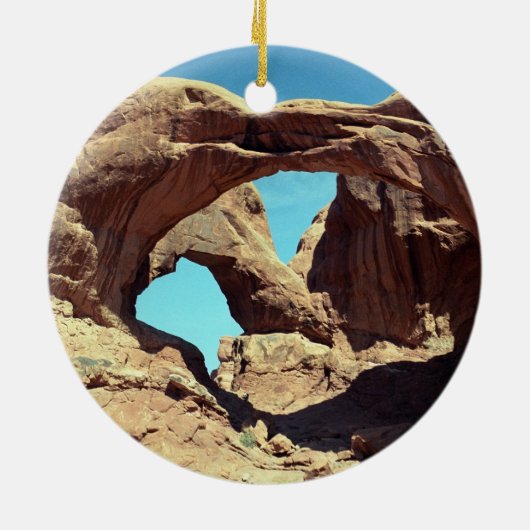 Dubbele Arch Keramisch Ornament (Achterkant)